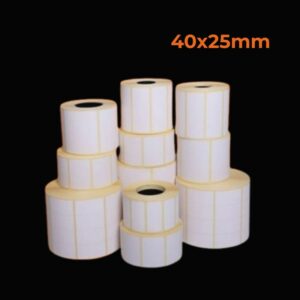 Sticker rolls for POS 40x25mm