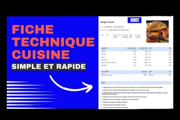 Fiche technique Koust pour cuisine
